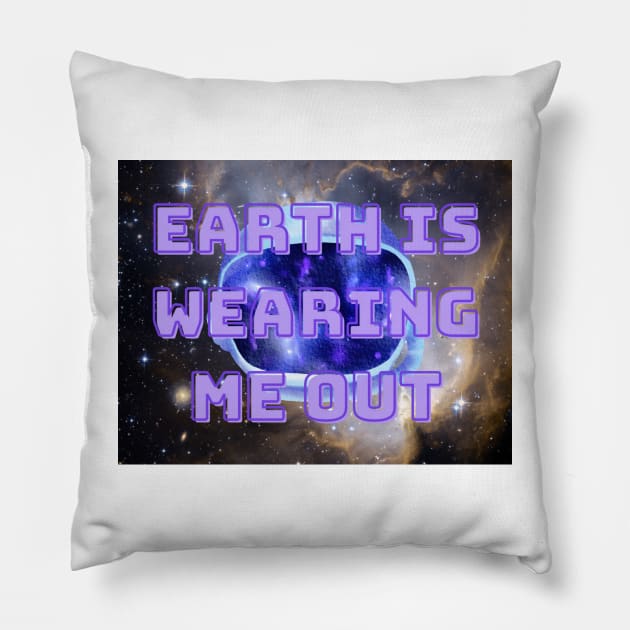 Earthlings Pillow by Fragile Image 