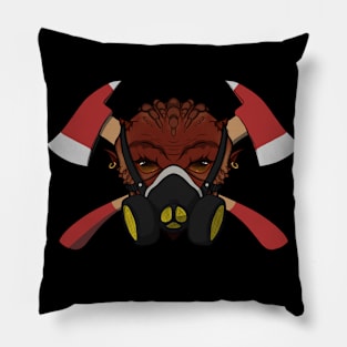 Devil's Firefighter (no caption) Pillow