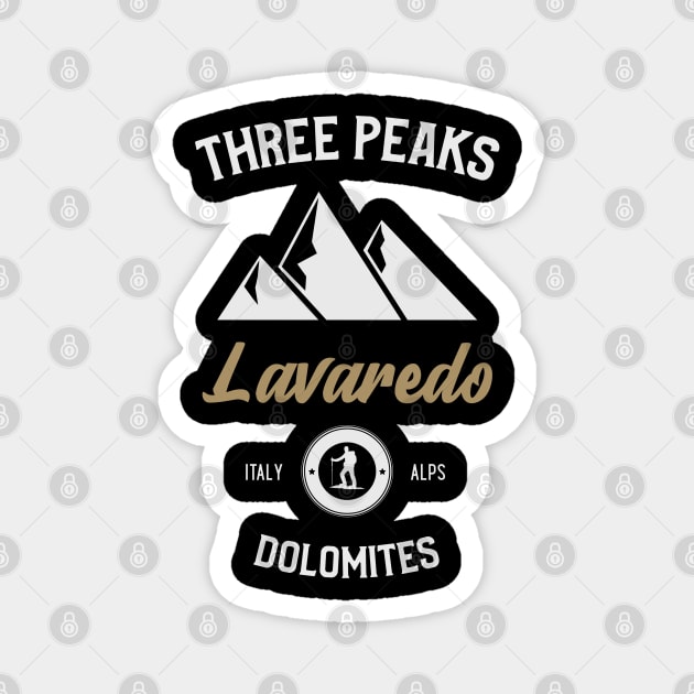 Hiking Dolomites – Three Peaks of Lavaredo Magnet by Stylecombinator