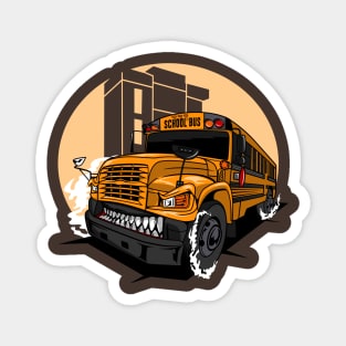 MONSTER SCHOOL BUS Magnet