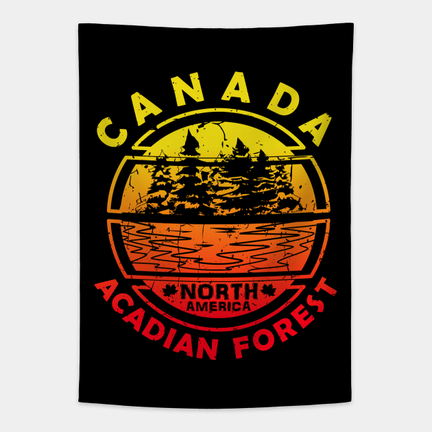 Acadian Forest Canada, CA North America Tapestry by Jahmar Anderson