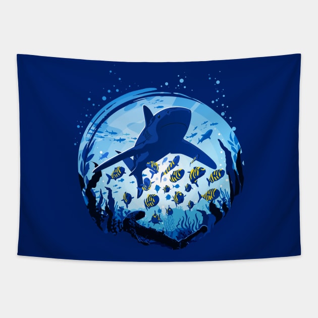 Shark Tapestry by Prok_Art