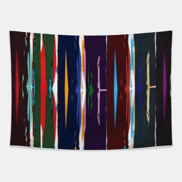 Light & Dark Rainbow Tapestry by PSCSCo