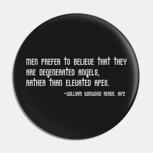 Secular Humanist Quote Pin