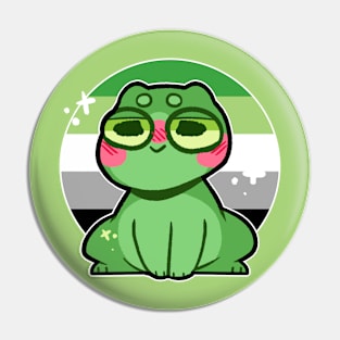 pride frog- Aromantic Variant Pin