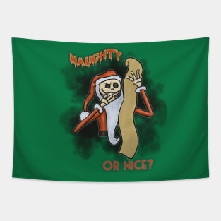 Naughty or Nice Santa Jack Tapestry