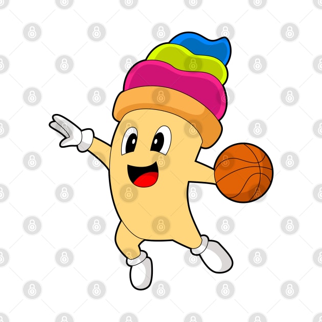 Ice cream Basketball player Basketball by Markus Schnabel