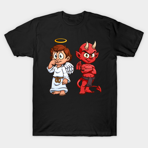 angel and devil t shirt