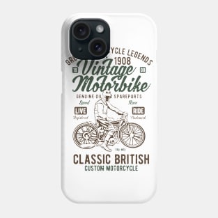 Vintage Motorbike Phone Case