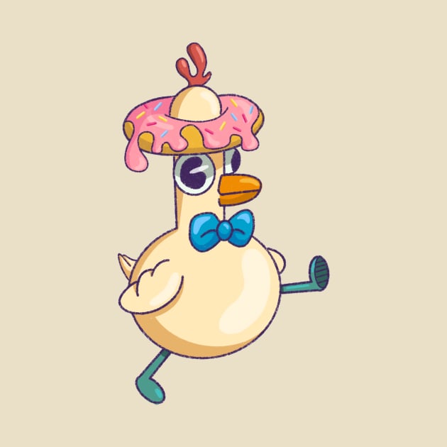 Chicken with a donut hat by DreamPassion