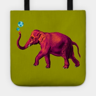 Pink Elephant on Parade Tote