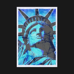 4th of July Statue of Liberty Batik style T-Shirt