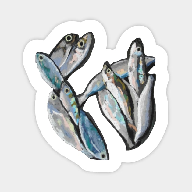 Herring pastel fish Magnet by Kuhtina