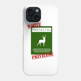 White and Albino Deer Privilege Phone Case