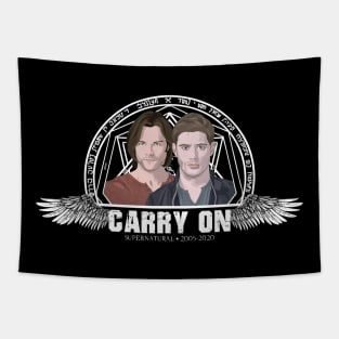 Carry On Winchesters Tapestry