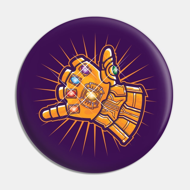 The Shaka Gauntlet Pin by vecturo