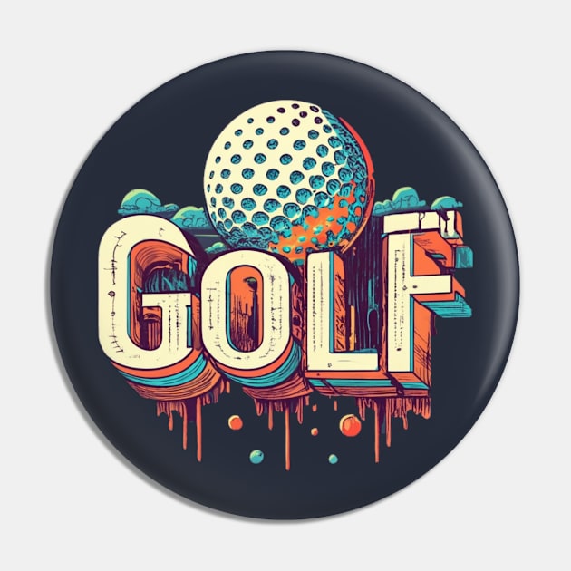 golf ball Pin by AOAOCreation