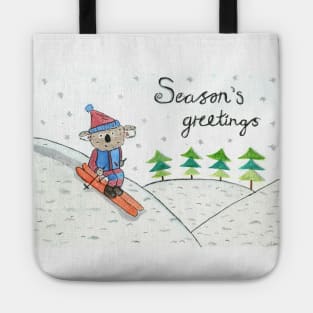 skiiing koala Tote