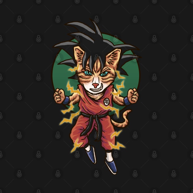 Son Goku Cat Saiyan by haqrifkii