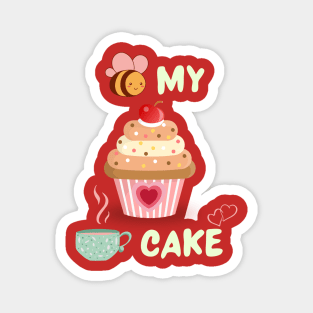 Cupcake lovers Valentine Unisex T shirt Magnet