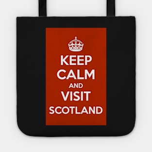 Keep Calm and Visit Scotland sticker design Tote