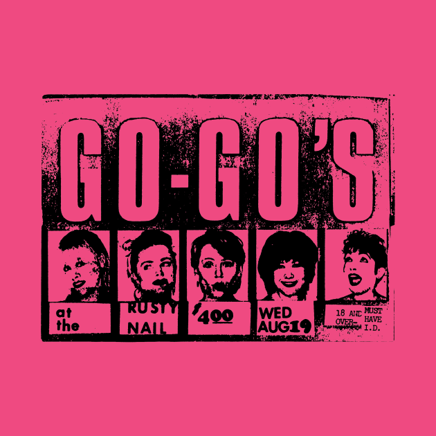 Go-Go's Concert Flier (circa 1981) by Scum & Villainy