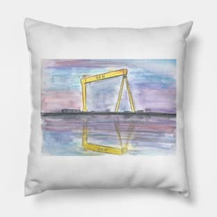 Harland and Wolff crane Pillow