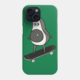 Skateboarding Avocado Phone Case