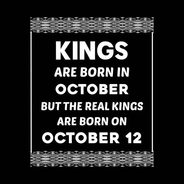 Birthday King White October 12 12th by blakelan128