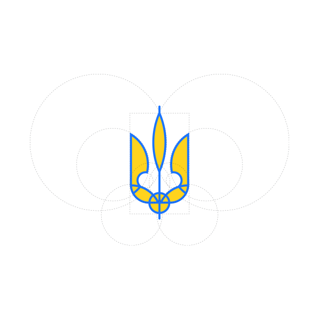 Ukrainian trident by Ychty