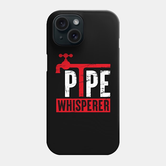 Pipe Whisperer Plumber Plumbing Funny Distressed Style Phone Case by missalona