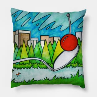 Spoonbridge and Cherry Sculpture Pillow