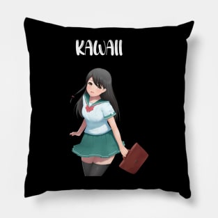 kawaii anime japanese schoolgirl Pillow