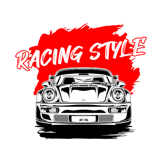 Racing Car Line Art Style by cturs