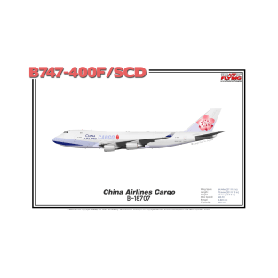 Boeing B747-400F/SCD - China Airlines Cargo (Art Print) T-Shirt