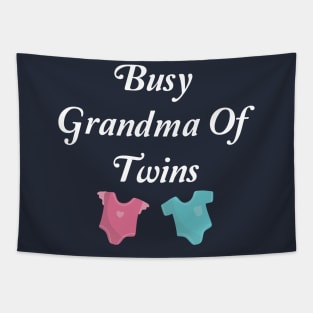 Busy Grandma Of Twins Tapestry
