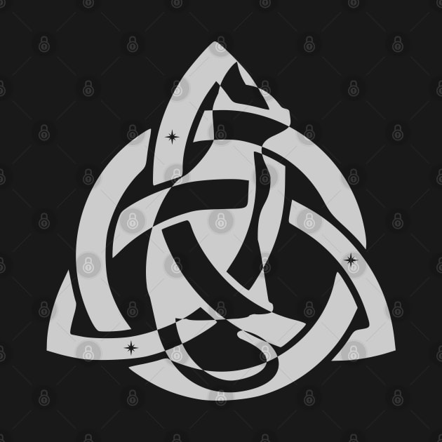 Celtic Triquetra Cat Stars | Kitty Silhouette by DepicSpirit