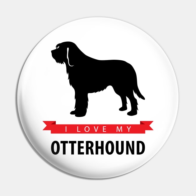 I Love My Otterhound Pin by millersye