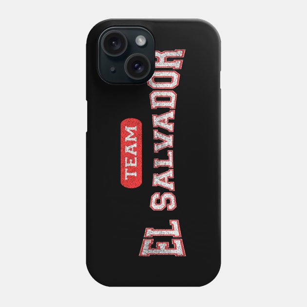 Classic El Salvadoran TEAM El Salvador Distressed Phone Case by Webdango