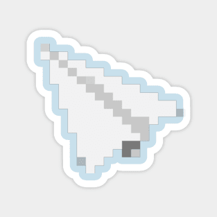 Paper Airplane Pixel Art Magnet