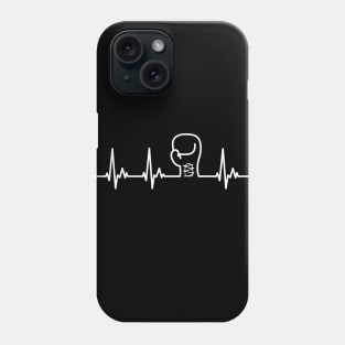 Boxing White Heartbeat Design Phone Case