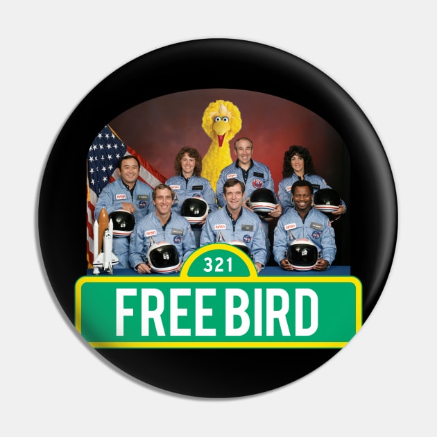 Free Bird Pin by wiredshutpodcast