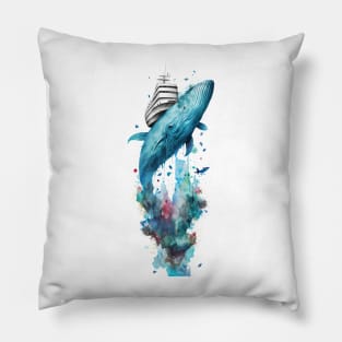 Whale under Boat Pillow