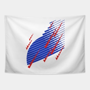 Japan Retro Blue White Red 1993 - 94 Tapestry