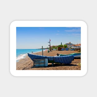 Fishing Boat Penoncillo Beach Torrox Costa Spain Magnet