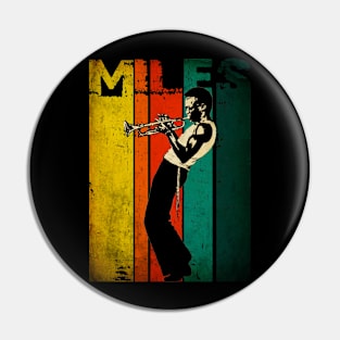 miles david retro vintage distressed Pin