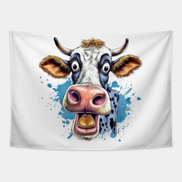 Cow Tapestry by Etopix