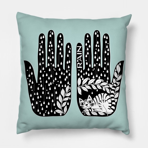 Shelter in Place Pillow by spellstone.studio