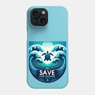 Save Our Oceans Sea Turtle Phone Case