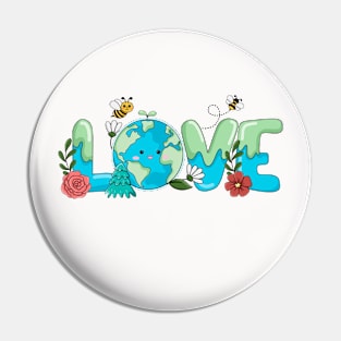 Love Earth Pin